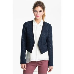 NWOT Frenchi Cropped Brocade Jacket
